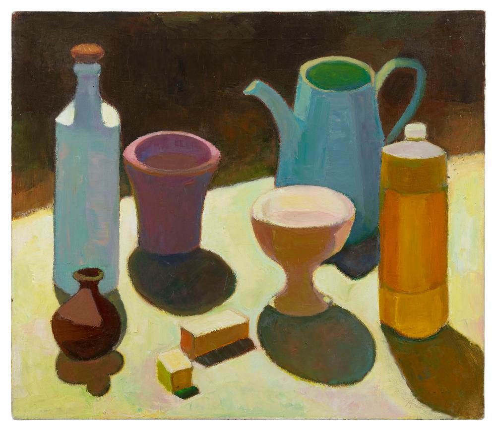 M. Zena Lesser comparable auction result: m zena lesser massachusetts 1926 2022 tabletop still life oil on canvas 22 x 26 unframed
