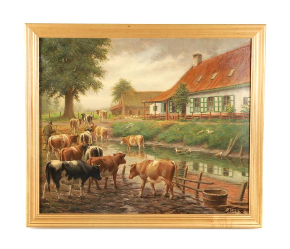 Albert Caullet comparable auction result: albert caullet 1875 1950 oil on canvas