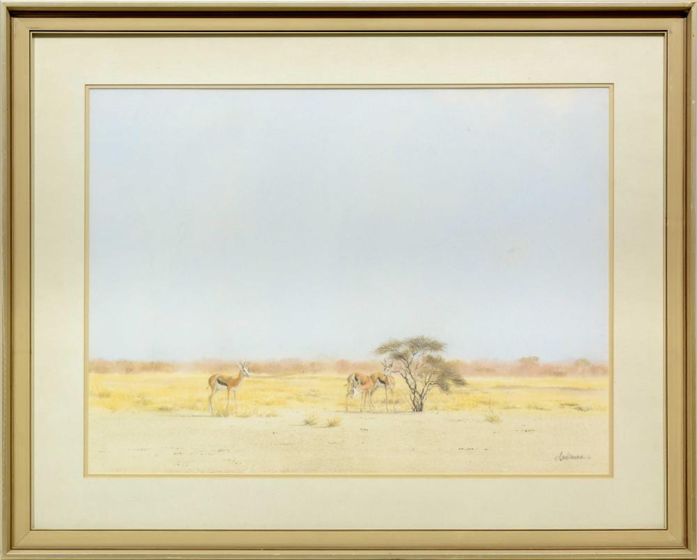 Kim (1952) Donaldson comparable auction result: kim donaldson sa born 1952 pastel springbok signed 53 x 72