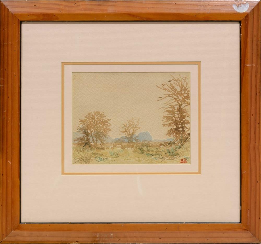 Adolph Stephan Friedrich Jentsch comparable auction result: adolph jentsch namibian 1888 1977 watercolour landscape signed with initials 18 x 23