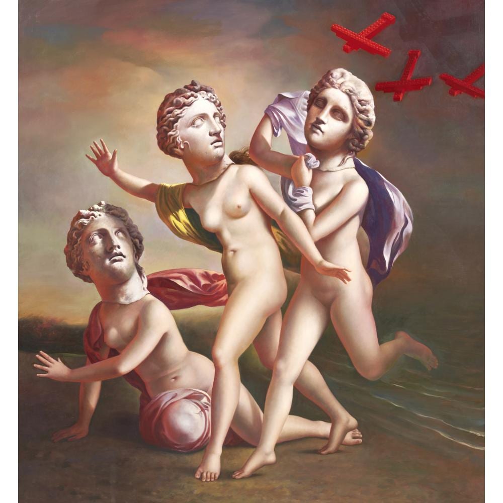 Carlo Maria Mariani comparable auction result: carlo maria mariani italian 1931 2021 three elements earth water air