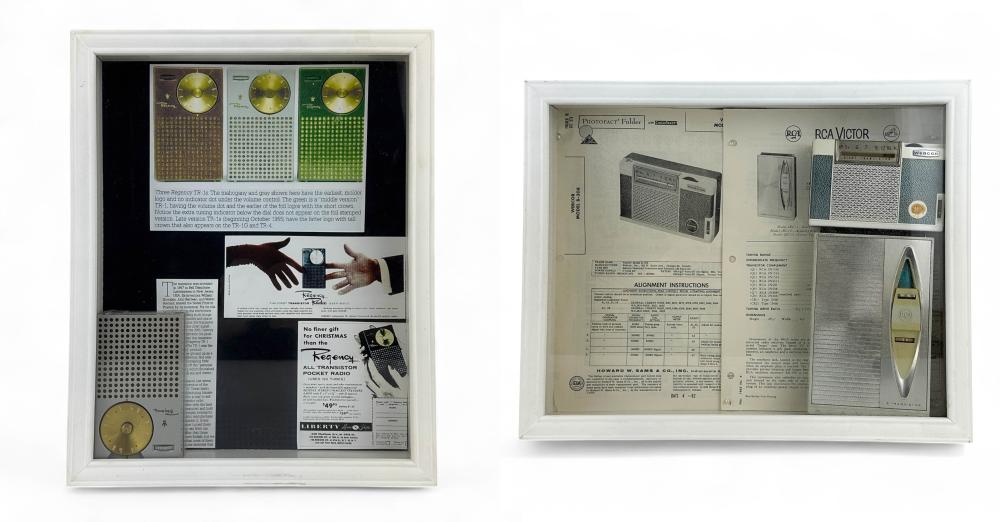 Transistor Radio Advertising Shadow Box Displays 2p sold by MiddleManBrokers, lot 405 — auction record photograph