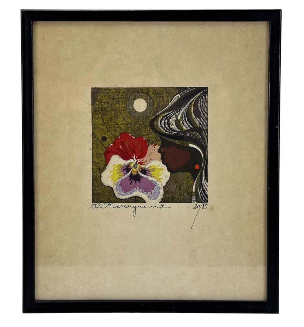 Tadashi Nakayama comparable auction result: tadashi nakayama 1927 2014 colored woodblock print