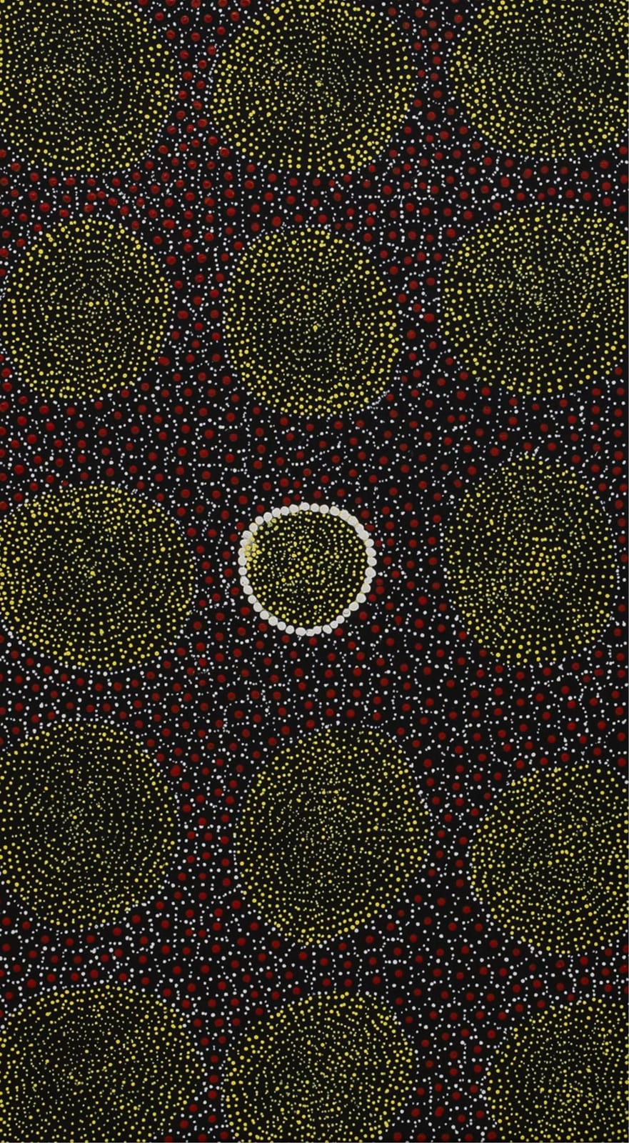 Elizabeth Douglas comparable auction result: elizabeth douglas seven sisters dreaming acrylic on canvas 72cm x 40cm