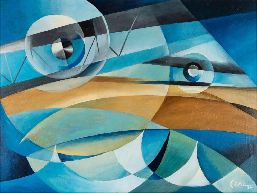Tullio Crali comparable auction result: tullio crali 1910 igalo 2000 milano volo sospeso