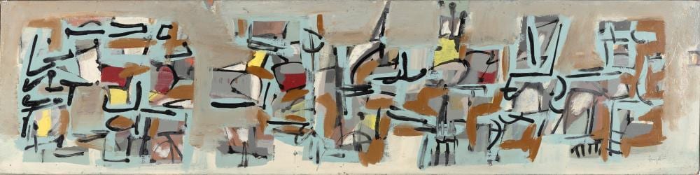 Sergio Dangelo comparable auction result: sergio dangelo 1932 milano 2022 milano porto all alba