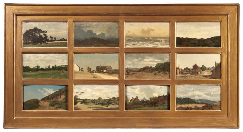 Alexandre Ségé comparable auction result: alexandre s g 1818 1885 ensemble de douze huiles dont trois sur pannea