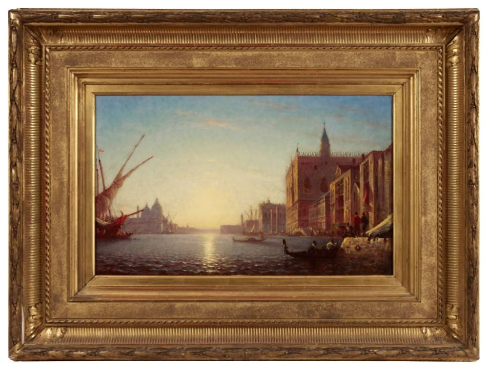 Amédée Rosier comparable auction result: am d e rosier france 1831 1914 venise le palais des doges et santa ma