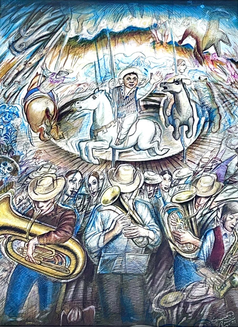 Alejandro Romero comparable auction result: alejandro romero aquatennial festival minneapolis 1979 signed