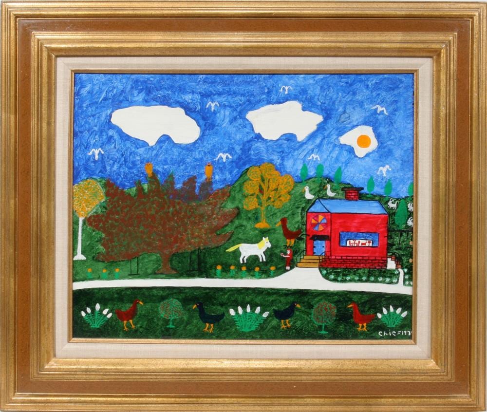philip leroy willey american 1887 1980 oil on masonite ca 1974 feeding the horse an apple red house h 16 w 20 frame size h 24 w 28 25 · DuMouchelles · 2025-07-18 Philip LeRoy Willey comparable auction result: philip leroy willey american 1887 1980 oil on masonite ca 1974 feeding the horse an apple red house h 16 w 20 frame size h 24 w 28 25