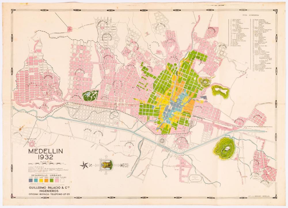 ? (1902) Carlos comparable auction result: mapa de medell n 1932