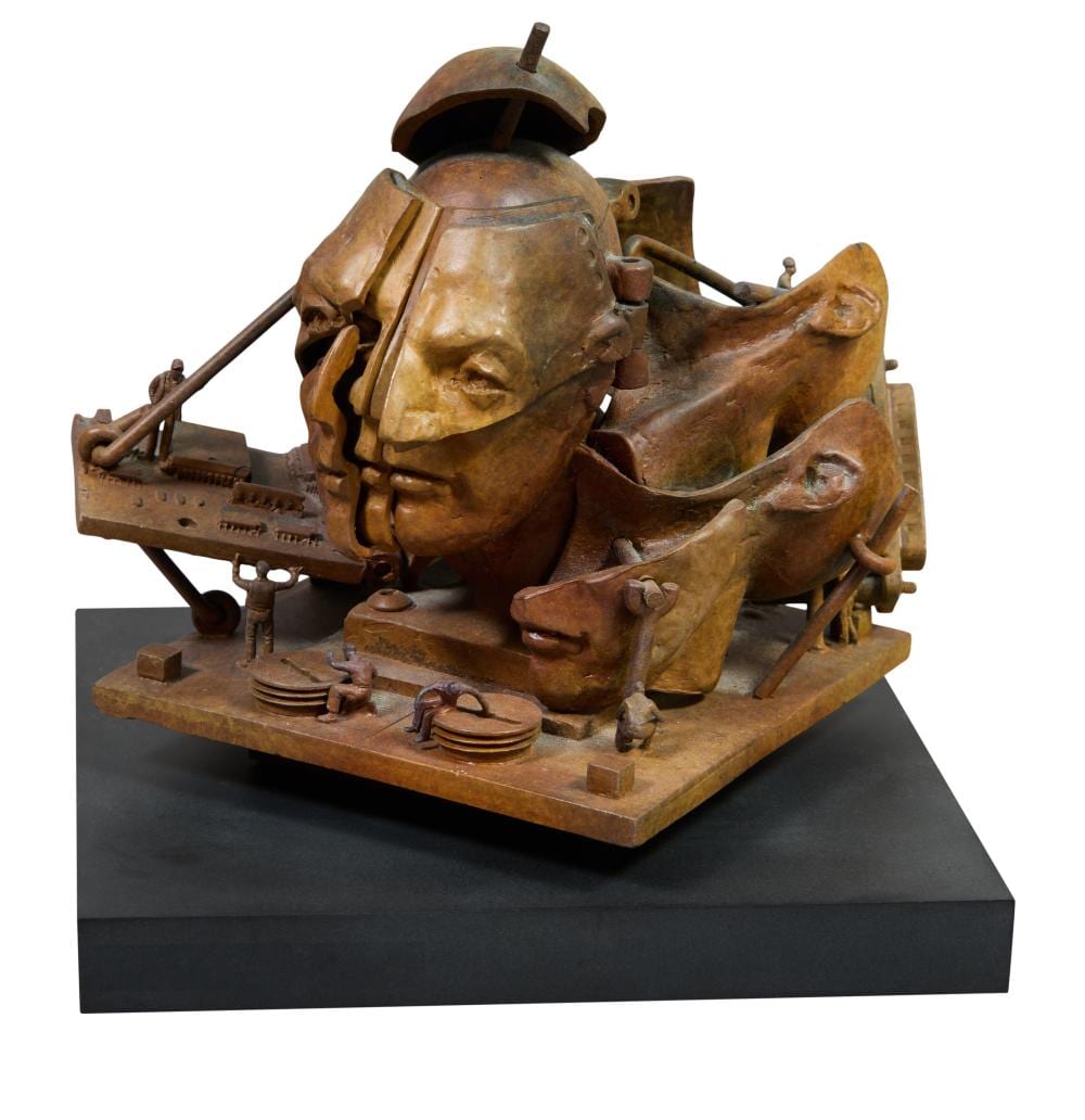 Ted Gall comparable auction result: ted gall american california illinois b 1941 face facets 2003 h 6 1 2 in w 6 1 2 in d 6 1 2 in
