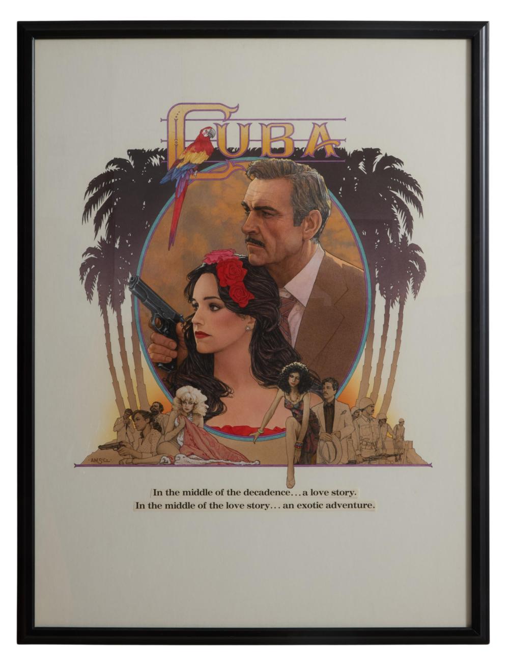 Richard Amsel comparable auction result: richard amsel canadian b 1949 cuba sight h 38 1 2 in w 28 1 2 in framed h 41 in w 31 in