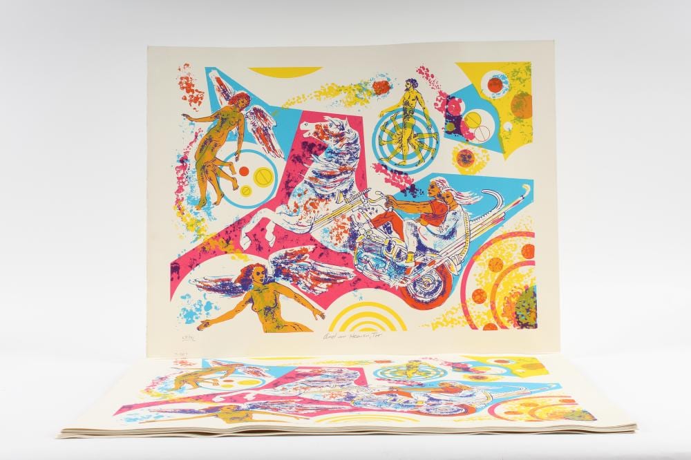 Leo Russell comparable auction result: leo russell american 1917 1985 21 serigraphs and in heaven too