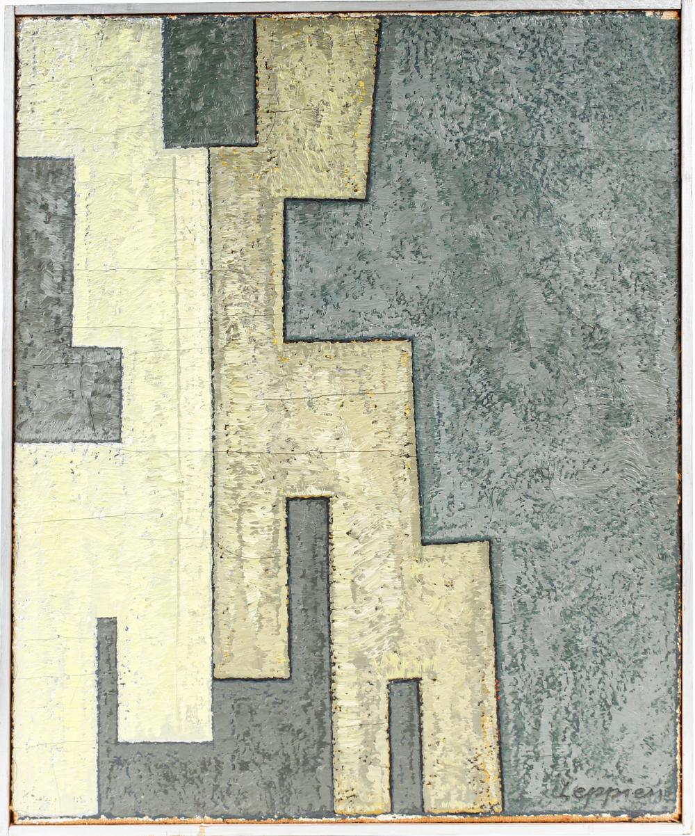 Jean Leppien comparable auction result: jean leppien german french 1910 1991 abstract oil on canvas painting