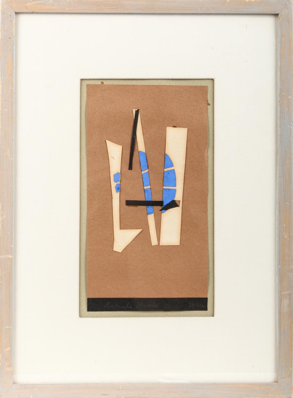 Gertrude Greene comparable auction result: gertrude greene american 1904 1956 untitled signed abstract collage