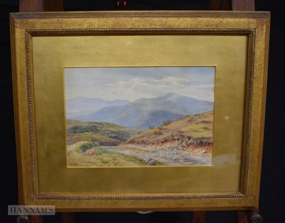 Charles James Adams comparable auction result: charles james adams 1859 1931 oil on board landscape 18 5 x 27cm