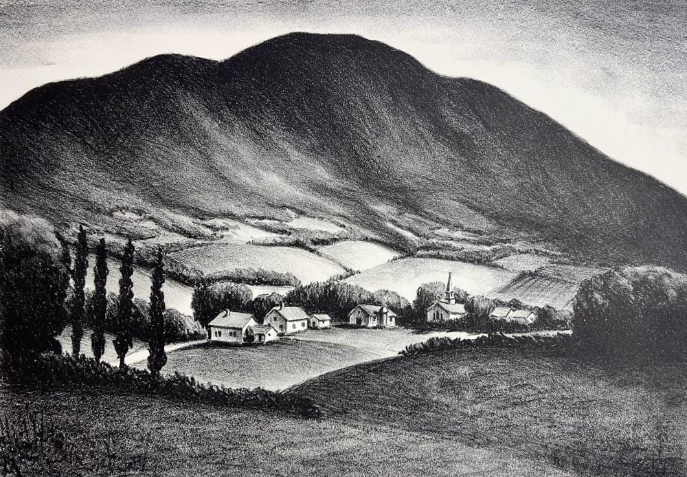 Philip Cheney comparable auction result: philip cheney vermont landscape
