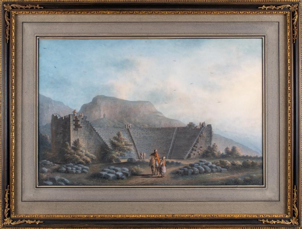Luigi Mayer comparable auction result: luigi mayer italian 1755 1803 a pair of turkish views