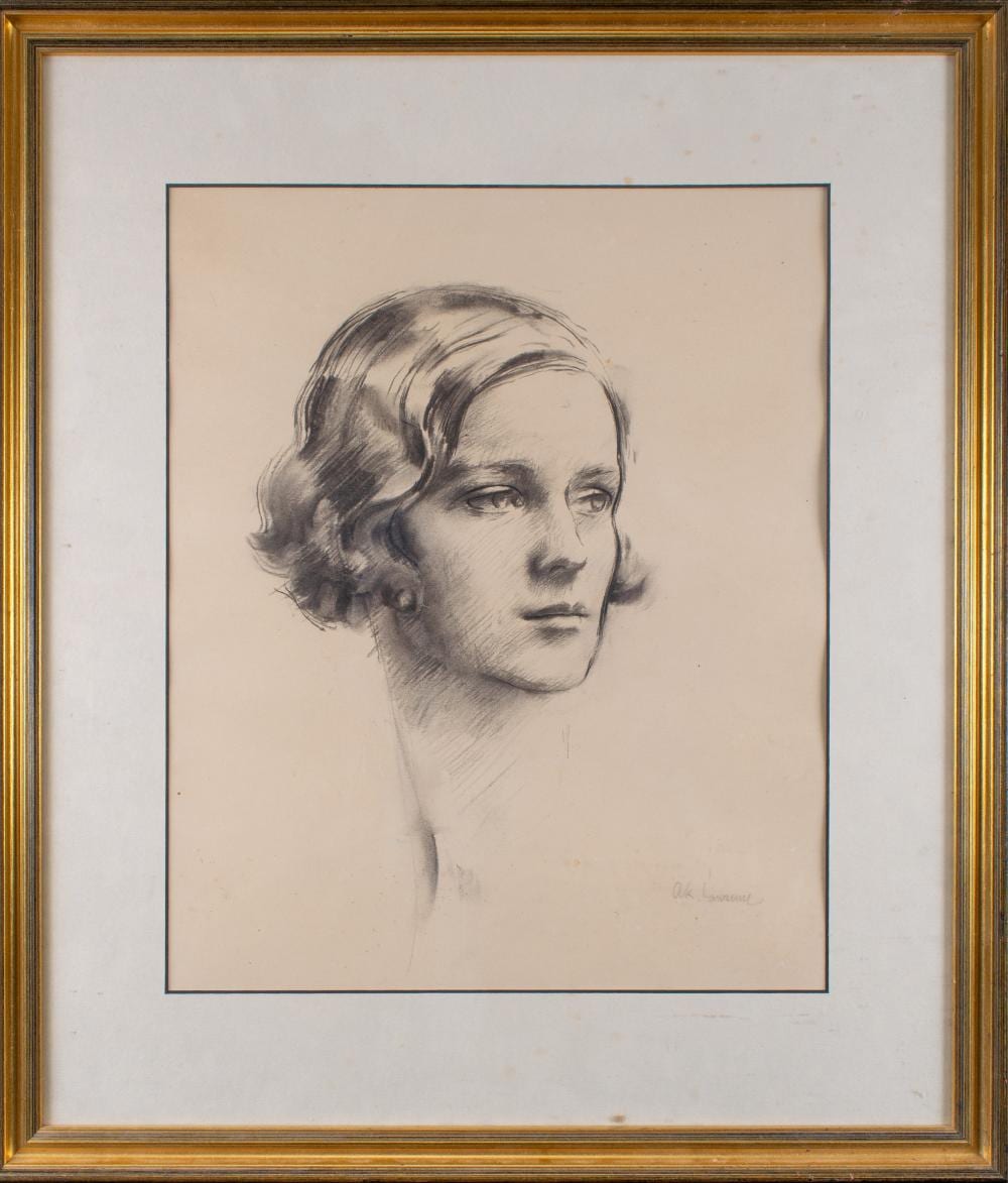Alfred Kingsley Lawrence comparable auction result: alfred kingsley lawrence british 1893 1978 portrait of daphne du maurier