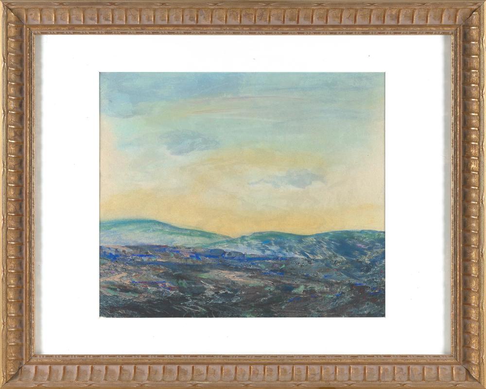 Wilson Henry Irvine comparable auction result: wilson henry irvine connecticut 1869 1936 sunset landscape watercolor on paper 15 x 17 5 sight framed 23 5 x 29 5
