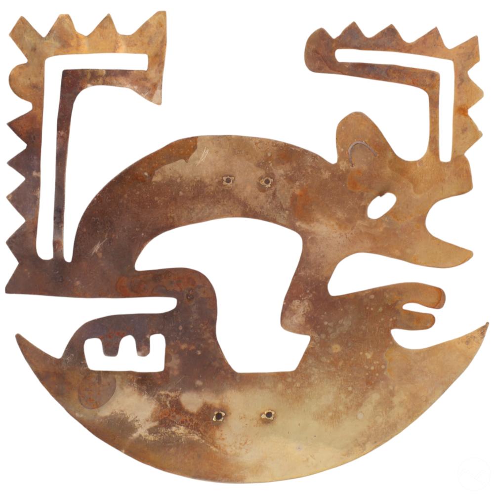 26% Gold Pre-Columbian Style Tumbaga Pendant 5.6g sold by Hill Auction Gallery, lot 91 — auction record photograph