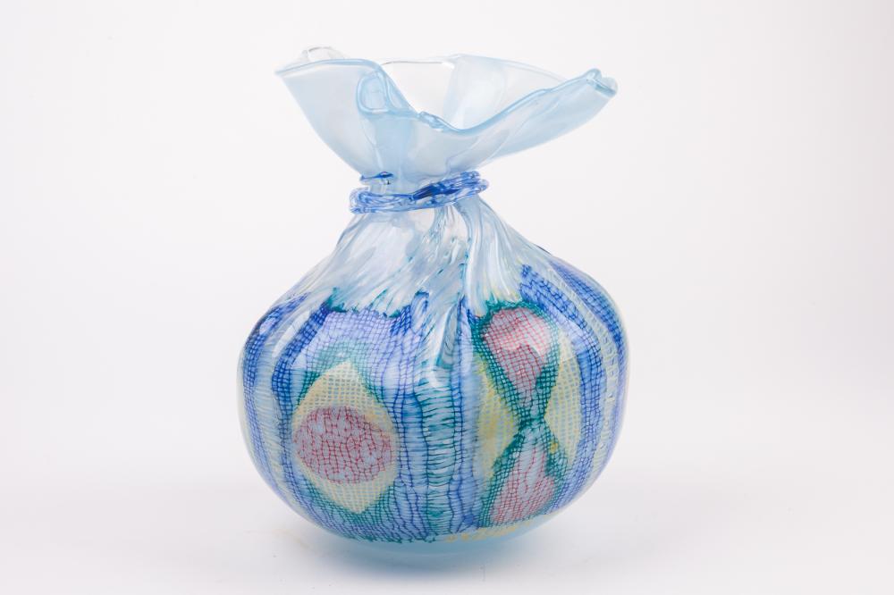 Kate Vogel comparable auction result: kate vogel john littleton glass bag sculpture