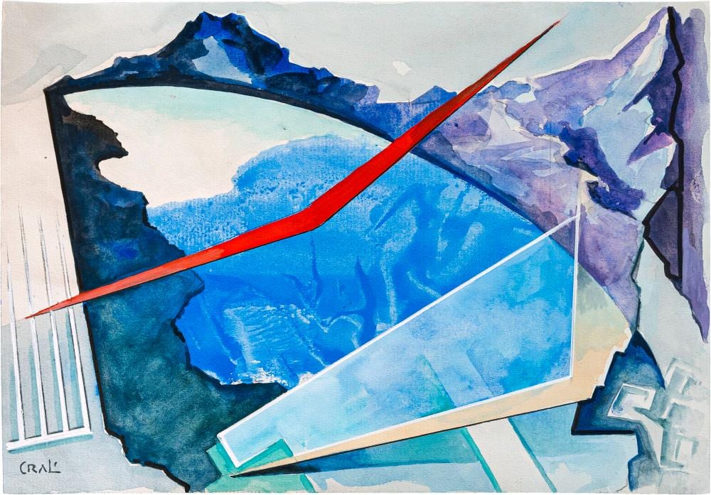 Tullio Crali comparable auction result: tullio crali ala rossa