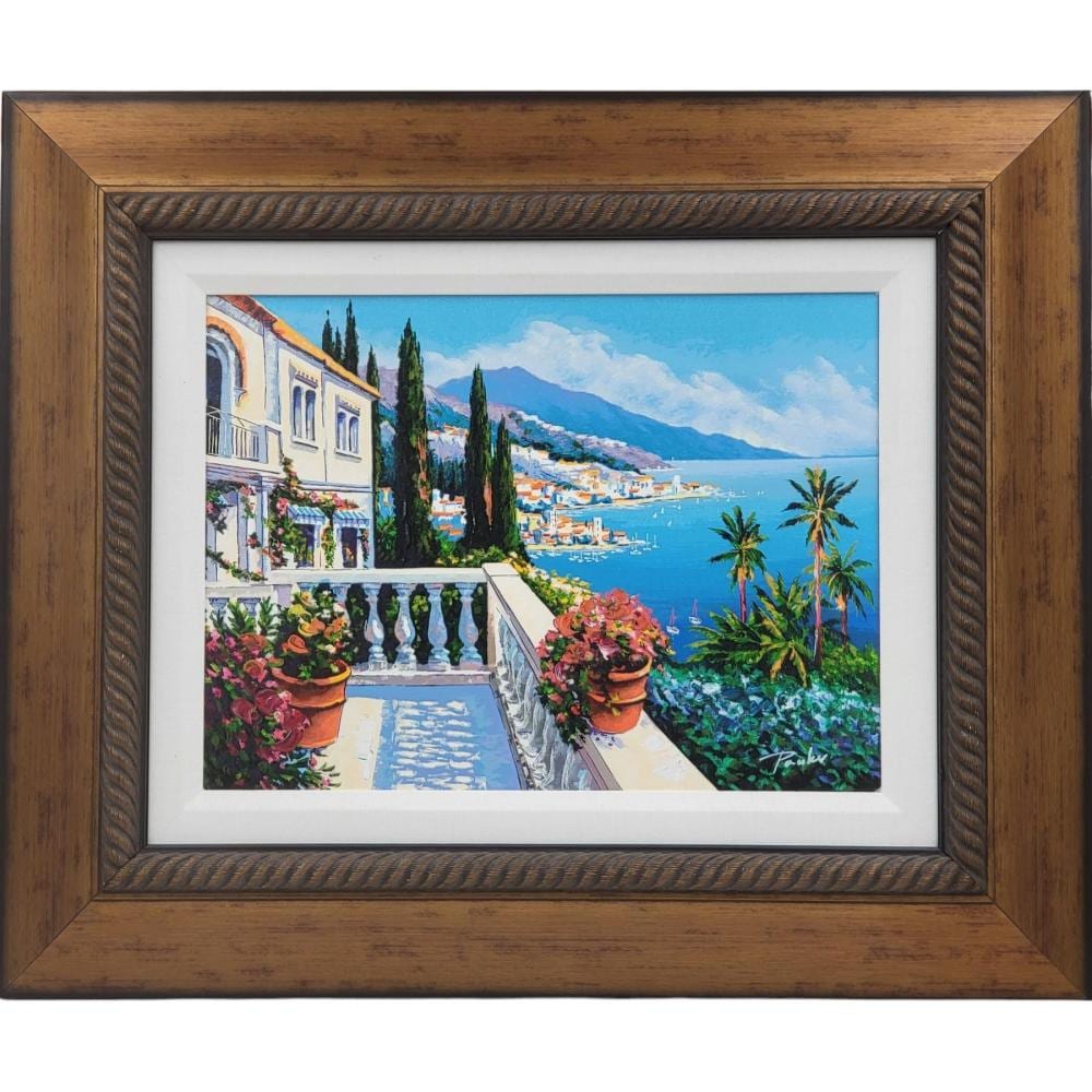 Alex Pauker comparable auction result: alex pauker russian b 1974 serigraph on canvas w coa terrace view