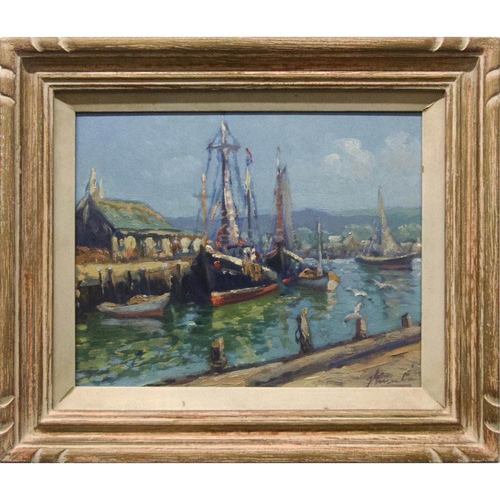 Joseph Giunta comparable auction result: joseph giunta canadian 1911 2001 fishing schooners mass us