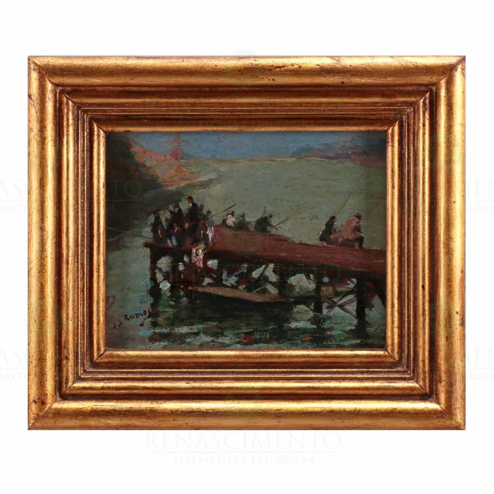 jos joaquim ramos 1881 1972 cais com pescadores · Renascimento · 2025-07-09 José Joaquim Ramos comparable auction result: jos joaquim ramos 1881 1972 cais com pescadores