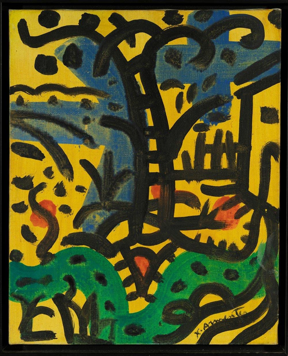 Xano Armenter comparable auction result: xano armenter las palmas de gran canaria 1956 untitled 1988 oil on canvas signed in the lower corner signed and dated on the back
