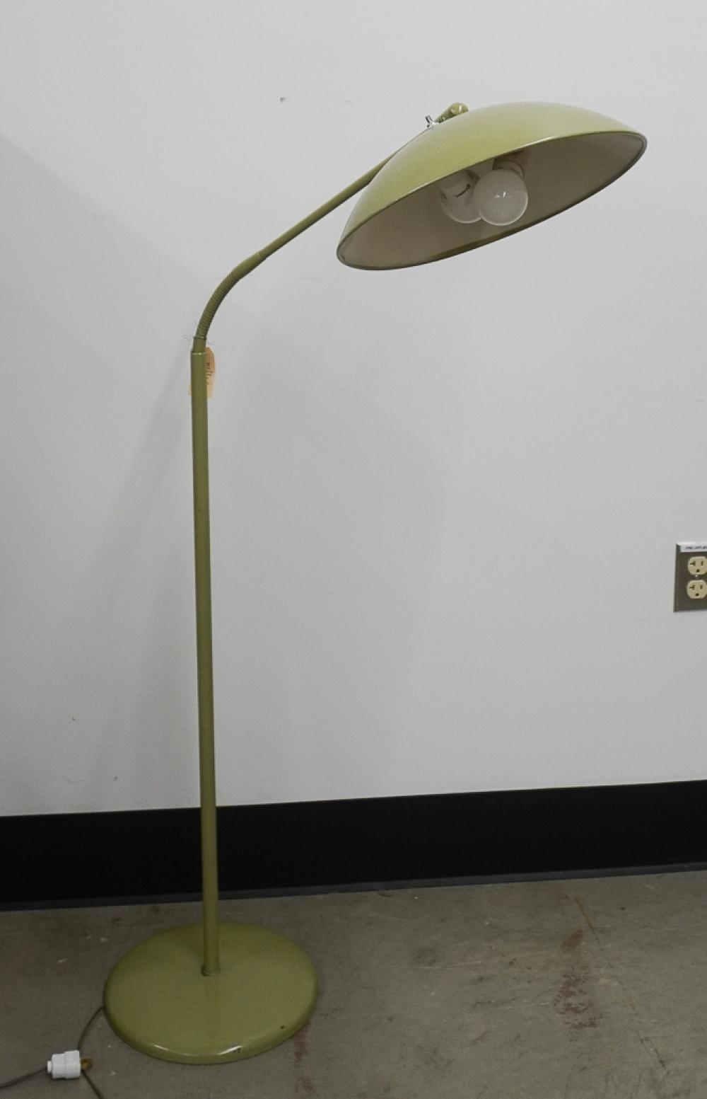 Kurt Versen comparable auction result: kurt versen american 1901 1997 model 59022 mid century modern enameled steel aluminum and brass adjustable floor lamp
