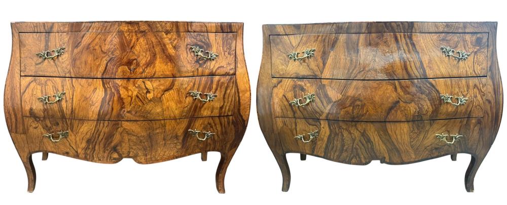 A Pair of Antique Wood Carved Dressers sold by Elite Auctioneers, LLC, lot 36 — auction record photograph