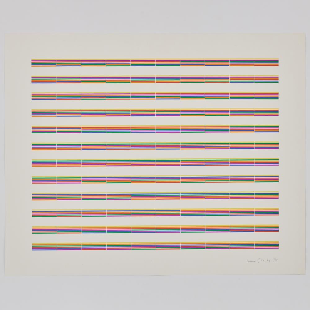 Laura Grisi comparable auction result: laura grisi 1939 2017 stripes