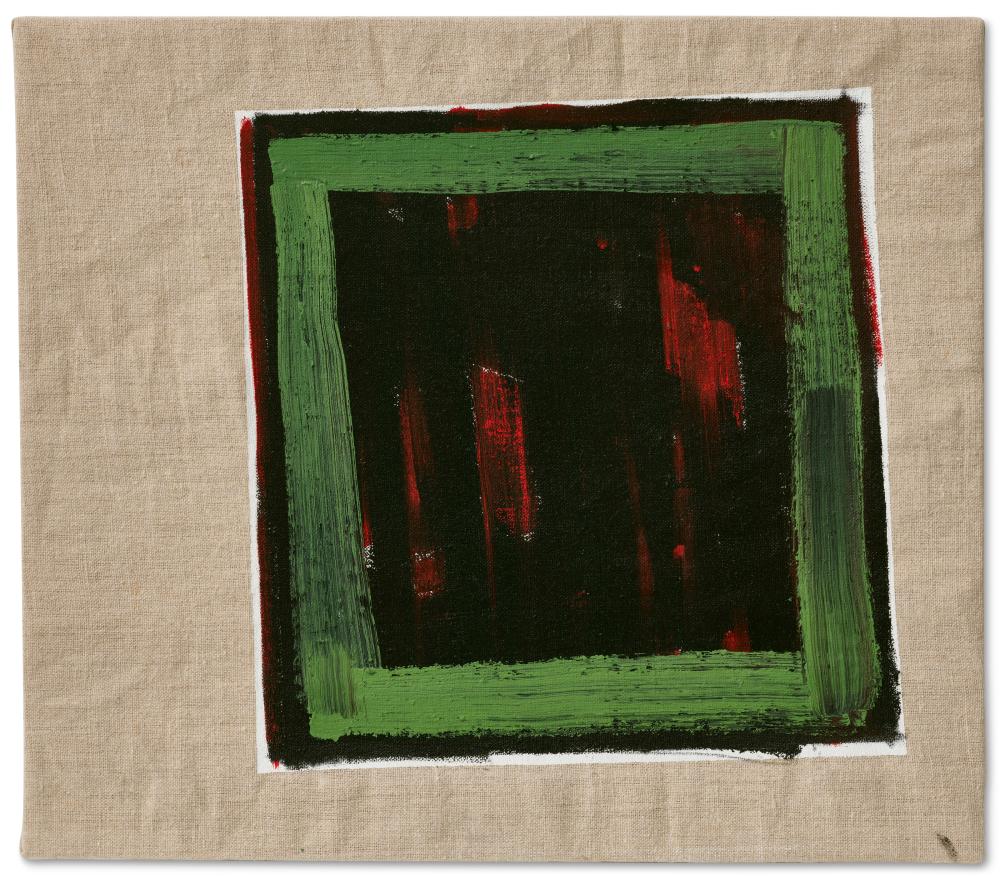 Matt Connors comparable auction result: matt connors b 1973 prototype oil on linen14 x 16 in 35 6 x 40 6 cm