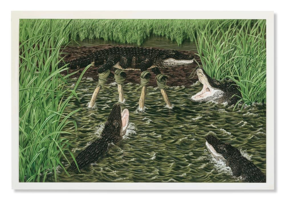 Steve Galloway comparable auction result: steve galloway b 1952 perfect wisdom pastel on paper40 x 61 in 1