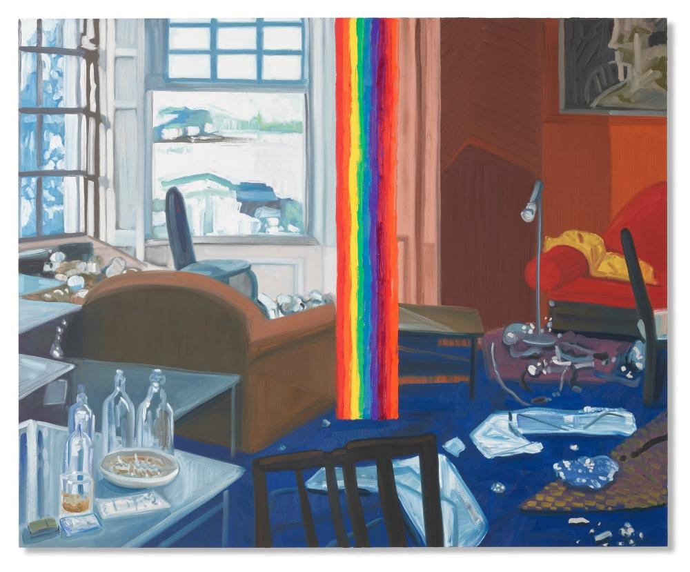 Faris McReynolds comparable auction result: faris mcreynolds b 1977 undiscovered country oil on canvas62 x 76 in