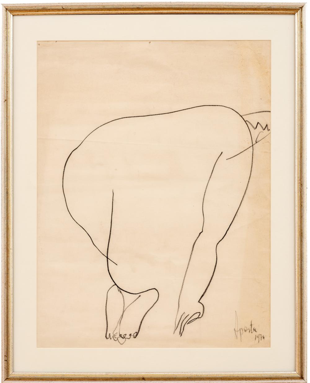 George Apostu comparable auction result: george apostu b 1934 d 1986 nude nud