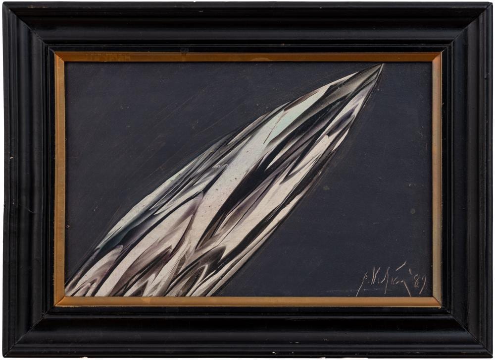 Petre Velicu comparable auction result: petre velicu b 1950 the flight zborul