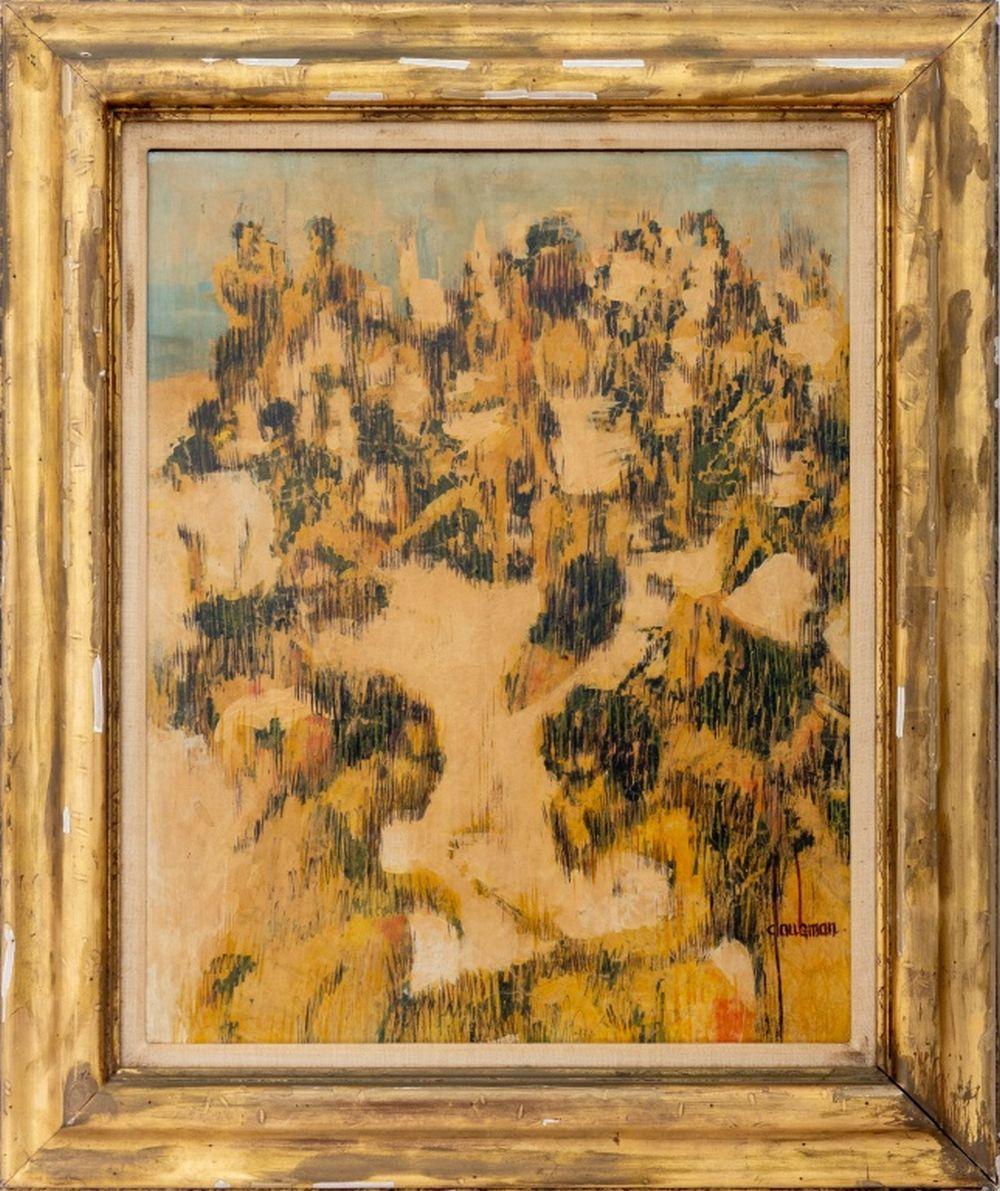 Edna Glaubman comparable auction result: edna glaubman day people acrylic on board