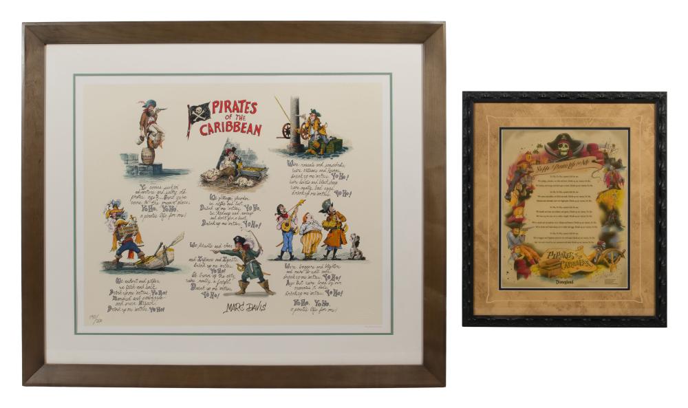 Marc Davis comparable auction result: marc davis american 20th century pirates doggerel serigraph