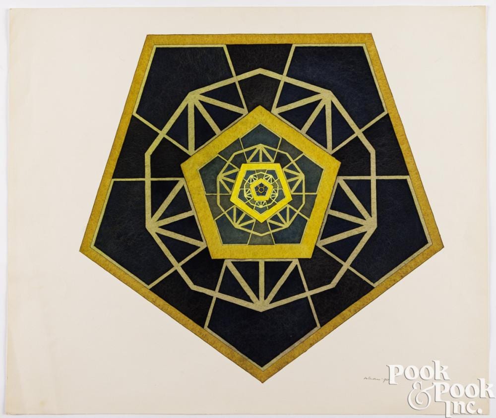 Ronald Abram comparable auction result: ronald abram watercolor