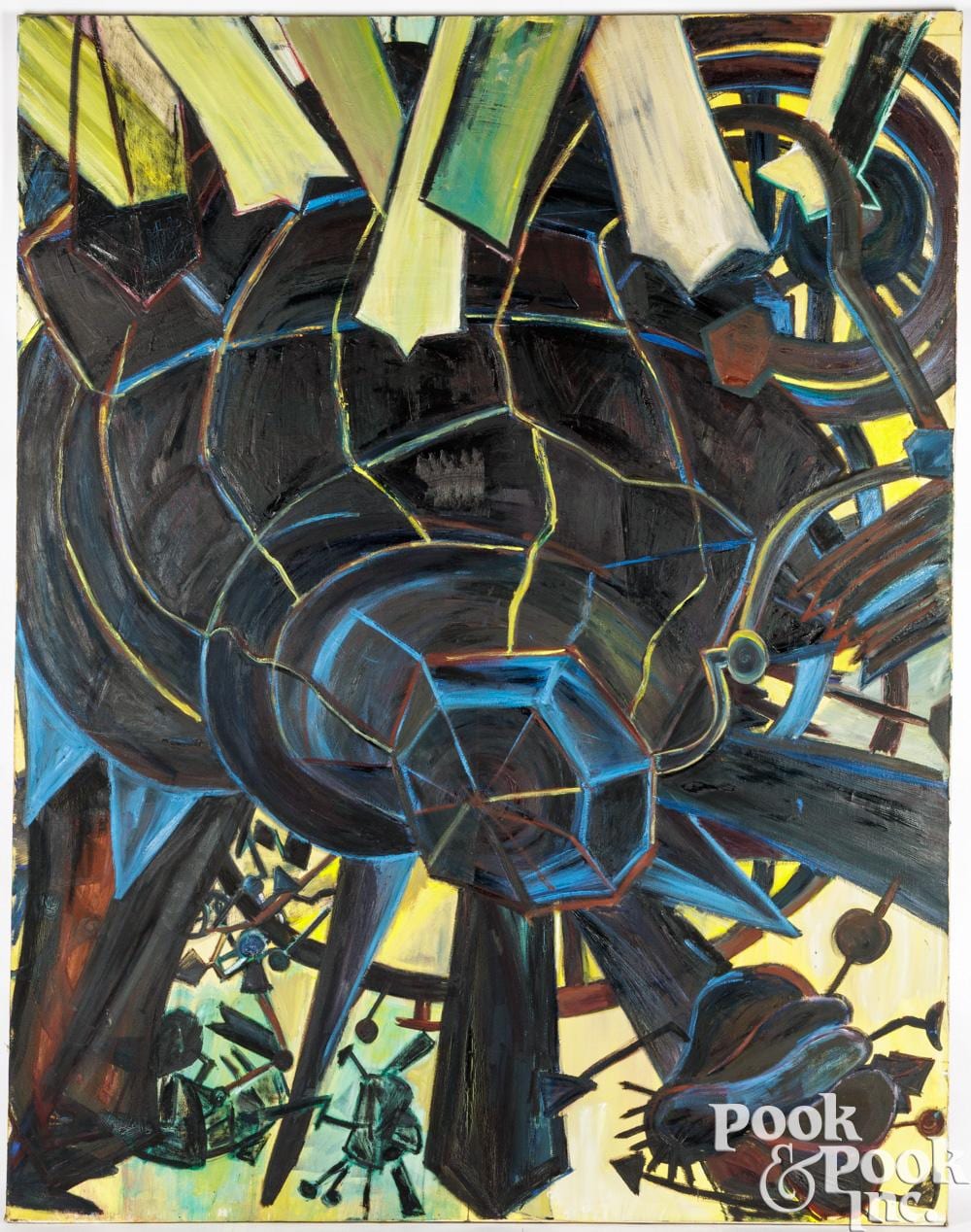 Lydia Dona comparable auction result: lydia dona oil on canvas plutonian enclosures