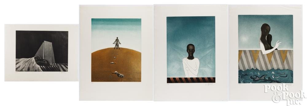 Michel Mathonnat comparable auction result: michel mathonnat etchings