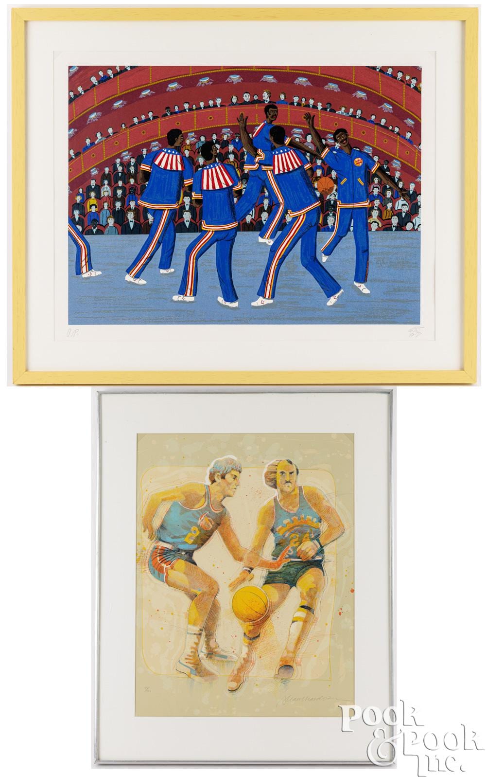 oscar de mejo serigraph and alan mardon color lithograph · Pook & Pook Inc. · 2025-07-16 Oscar DeMejo comparable auction result: oscar de mejo serigraph and alan mardon color lithograph