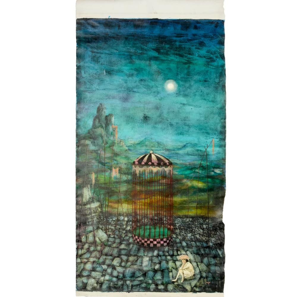 Franco Minei comparable auction result: franco minei oil on canvas 1966