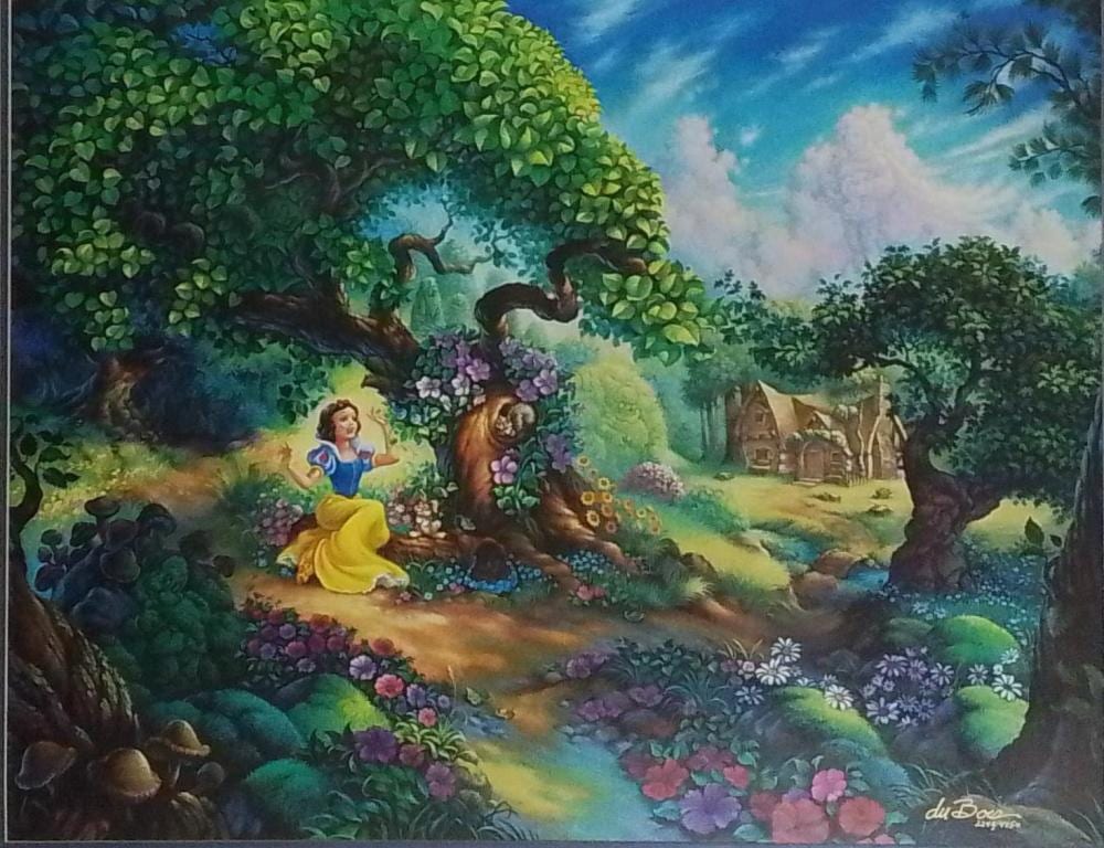 Tom Dubois comparable auction result: tom dubois snow white disney limited print