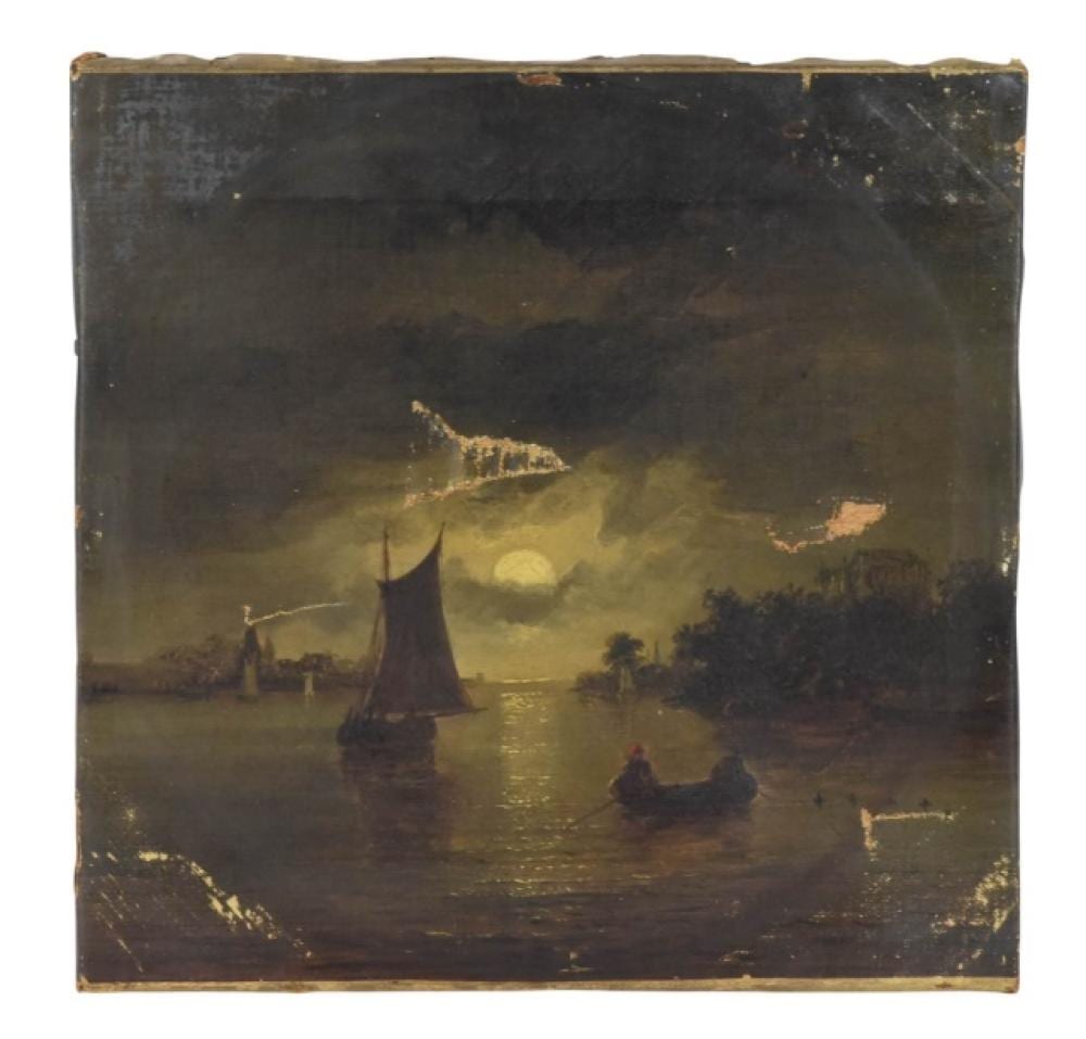 antique oil painting attributed to john constable · Greenwich Auction · 2025-07-10 John Constable comparable auction result: antique oil painting attributed to john constable