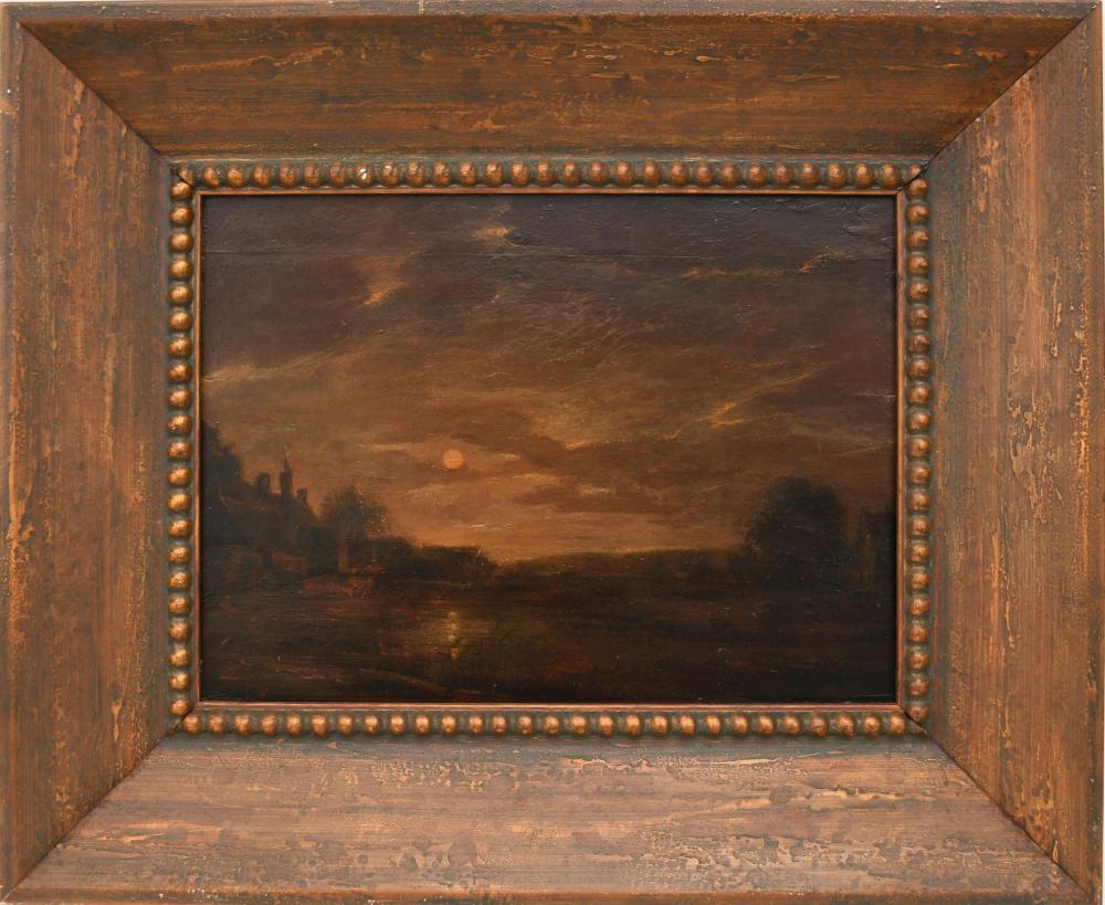 Albert Pinkham Ryder comparable auction result: albert pinkham ryder american 1847 1917 oil on cradled back panel moonlight landscape 11 3 4 x 16 1 4 inches overall framed size is 19 1 4 x 23 1 2 inches